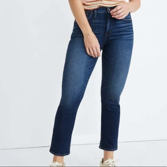 MADEWELL HIGH WAIST SKINNY STRAIGHT LEG JEANS - Picture 5 of 5
